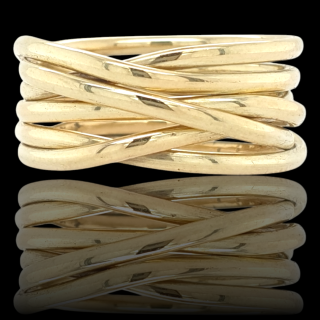 Endless Rope ring van ovaal draad. #26470