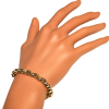 Gouden jasseron armband met ovale holle schakels  #27018 - Afbeelding 3