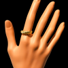 Gouden getordeerde ring # 27412 - Afbeelding 4