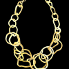 Gouden handgemaakte uniek collier "Joie de Vivre" # 27330 - Afbeelding 4