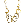 Gouden handgemaakte uniek collier "Joie de Vivre" # 27330 - Afbeelding 3