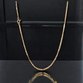 Gouden cobra collier/ ketting, tweede hands. # 28204
