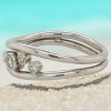Witgouden Family Love-ring met briljant. #24759 - Afbeelding 2