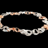 14 Karaat rood- en witgouden armband, 2e hands. #28347 - Afbeelding 3