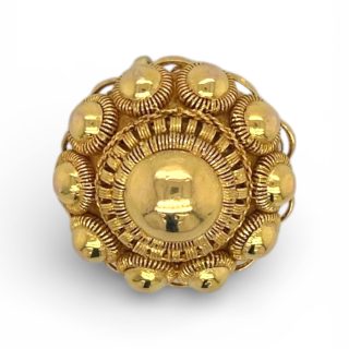 18karaat geelgouden hanger in Zeeuwse knoop filigraan stijl - occasion #29180