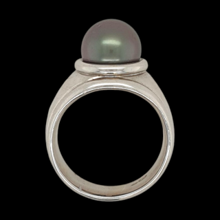Witgouden Tahitiparelring #5719