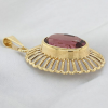 Gouden vintage Amethisthanger #28393 - Afbeelding 2