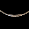 Witgouden Omega spiraalcollier #28395 - Afbeelding 4