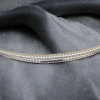 Witgouden Omega spiraalcollier #28395 - Afbeelding 2