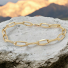 Gouden closed for ever armband.# 28382