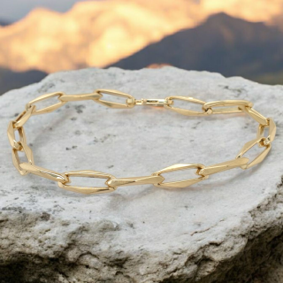 Gouden closed for ever armband.# 28382