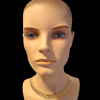 Gouden chooker / halsketting / collier. #28451 - Afbeelding 2