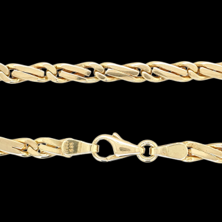 Gouden collier met massieve schakels. Occasion #28403