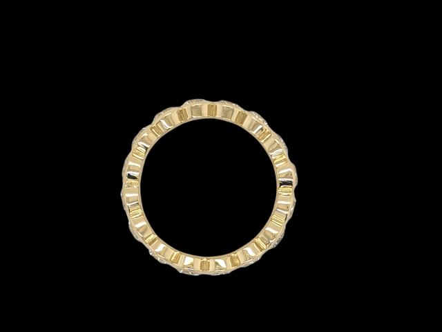Gouden alliance ring met ronde zettingen. 16-2,32ct W.Si #28511 - Afbeelding 2