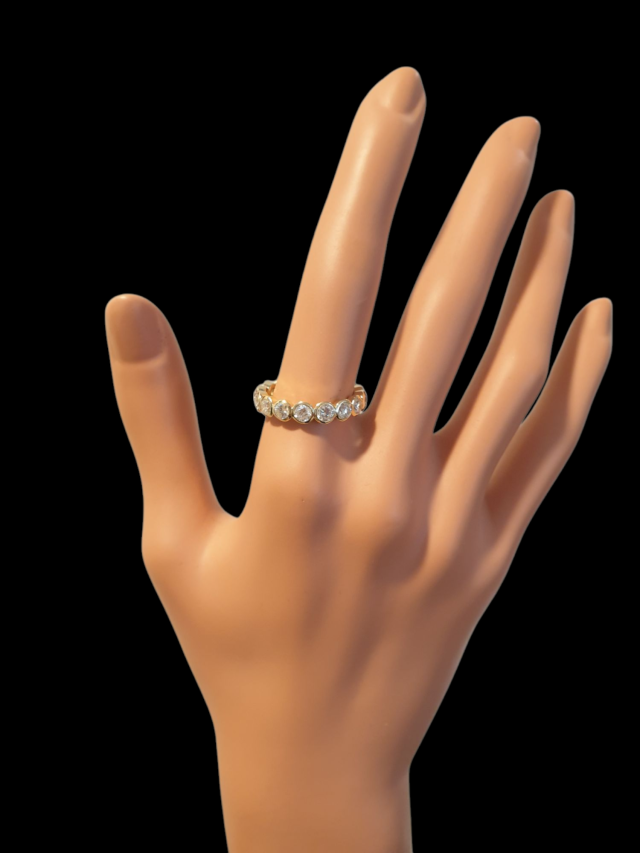 Gouden alliance ring met ronde zettingen. 16-2,32ct W.Si #28511 - Afbeelding 3