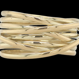 Gouden Endless rope ring, handgemaakt unicum uit eigen atelier #28563