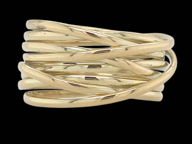 Gouden Endless rope ring, handgemaakt unicum uit eigen atelier #28563