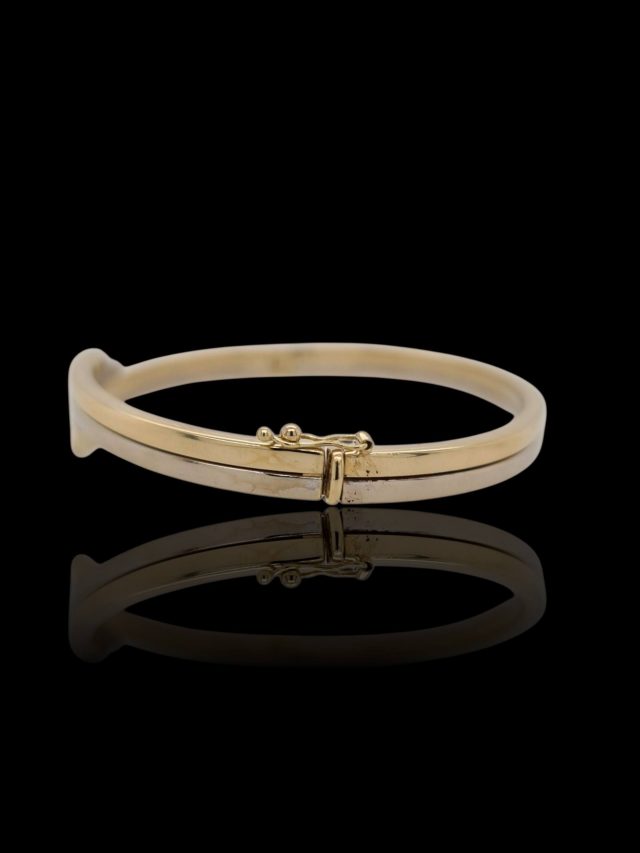 Bicolor gouden armband occasion #28829 - Afbeelding 3