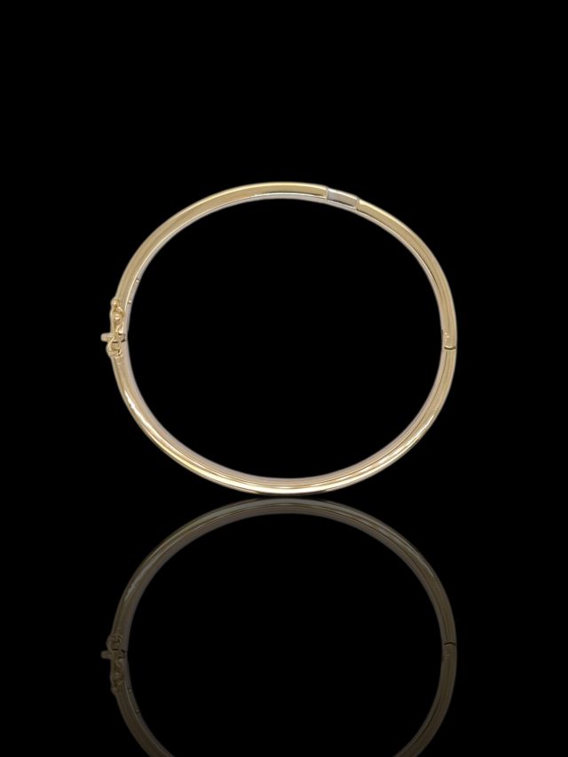 Bicolor gouden armband occasion #28829 - Afbeelding 2