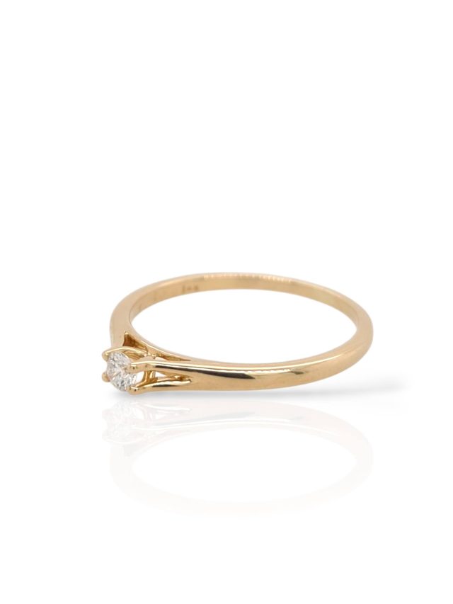 Verfijnde gouden ring met cubic zirkonium - Afbeelding 4