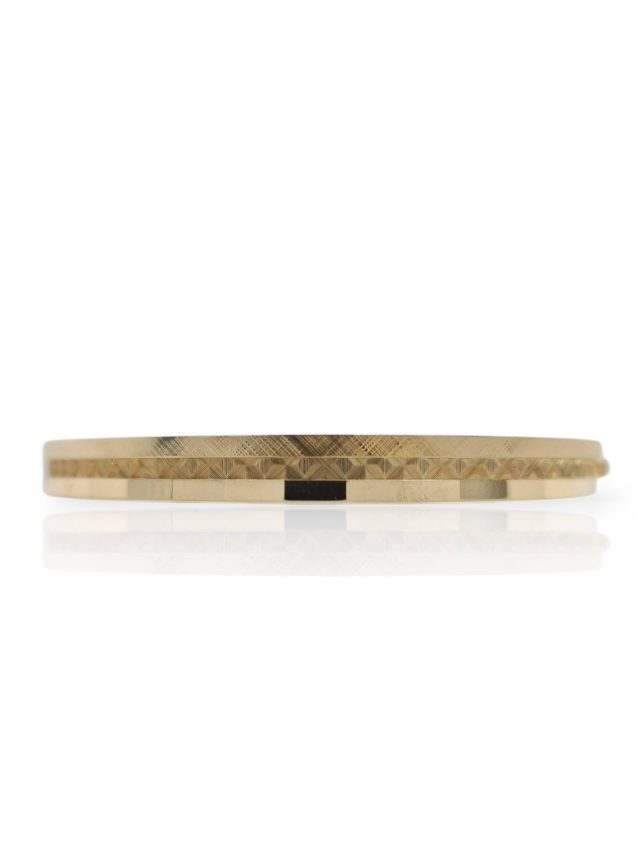 Prachtige geelgouden bangle armband in drie delen Occasion #28836 - Afbeelding 2