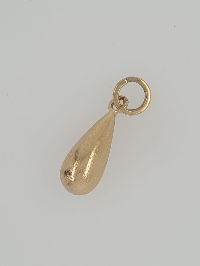 14 karaat gouden bedel, pegel.  # 28871