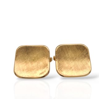 Luxe 18 karaats geelgouden manchetknopen - occasion #28866