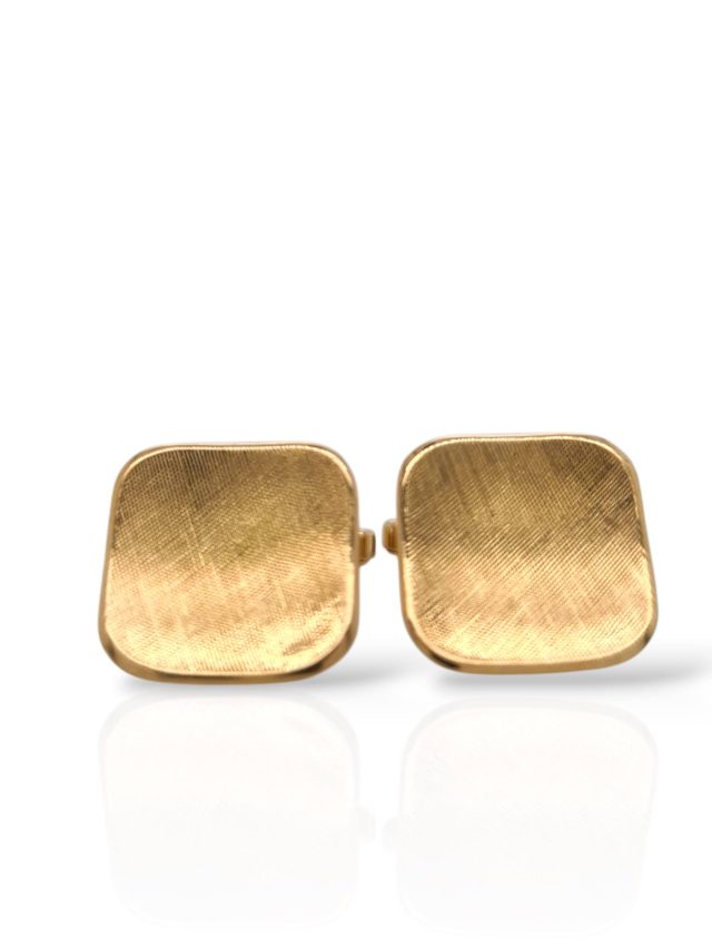 Luxe 18 karaats geelgouden manchetknopen - occasion #28866