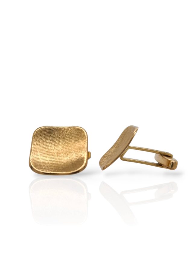 Luxe 18 karaats geelgouden manchetknopen - occasion #28866 - Afbeelding 2