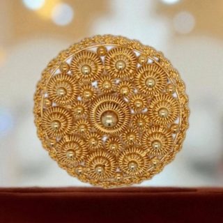 14 k gouden oosterse broche - occasion #28857