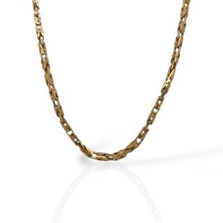 14 karaats geelgouden lange koningsketting- occasion #27997