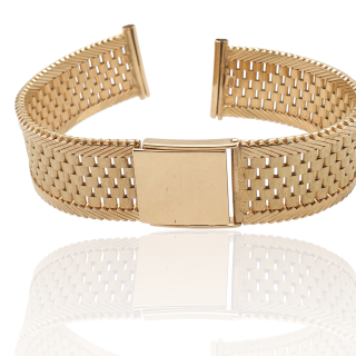 14 Karaat gouden horlogeband, occasion. # 28965