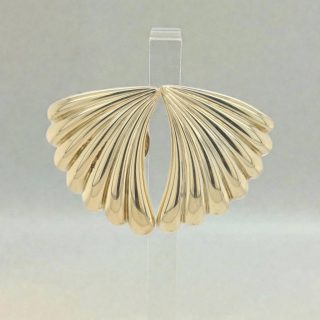 14 karaat geelgouden vintage oorknoppen - occasion #29047