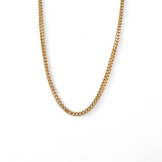 Geelgouden vossenstaart collier - occasion #29024