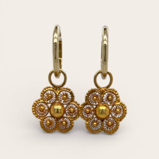 18 karaat gouden filigrana creoolhangers-occasion #29096