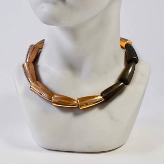 Design collier van Vhernier Milano - 18 karaat goud en ebbenhout - occasion #29274