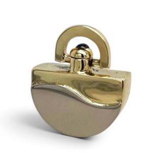 Bicolor gouden ashanger. #5537