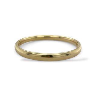 Handgemaakte gouden tuimelring met beweeglijke zetting en edelsteen