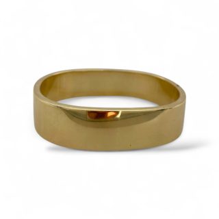 Breede massieve bangle - 14k - Vintage #29369