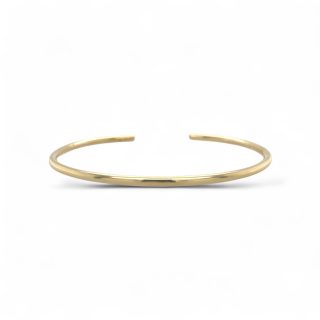 Gouden spang armband bangle van 14k goud handgemaakt in eigen atelier met minimalistisch design