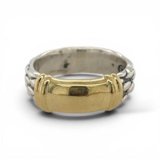 Vintage David Yurman Heren ring Goud en Zilver - occasion #29433