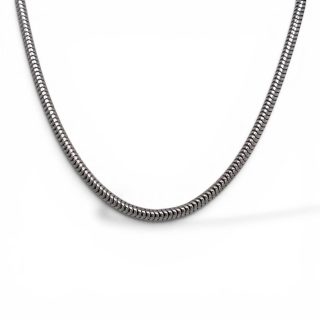 Slangen collier - 14 karaat witgoud - occasion #29552
