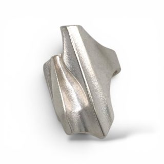 Lapponia Shuttle armband van Björn Weckström uit 1969, sculpturaal zilveren vintage design
